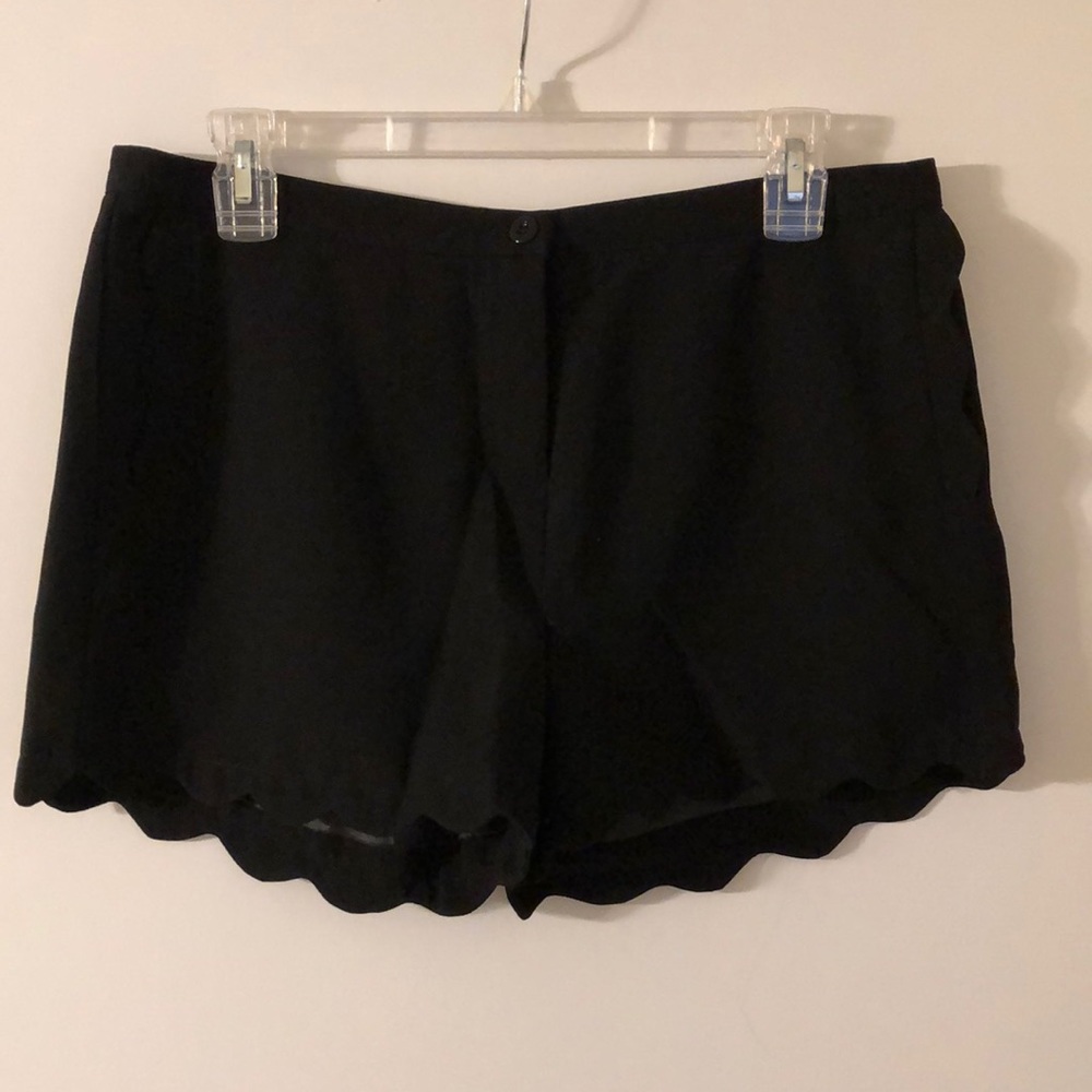 Black Shorts with Detailed Edging